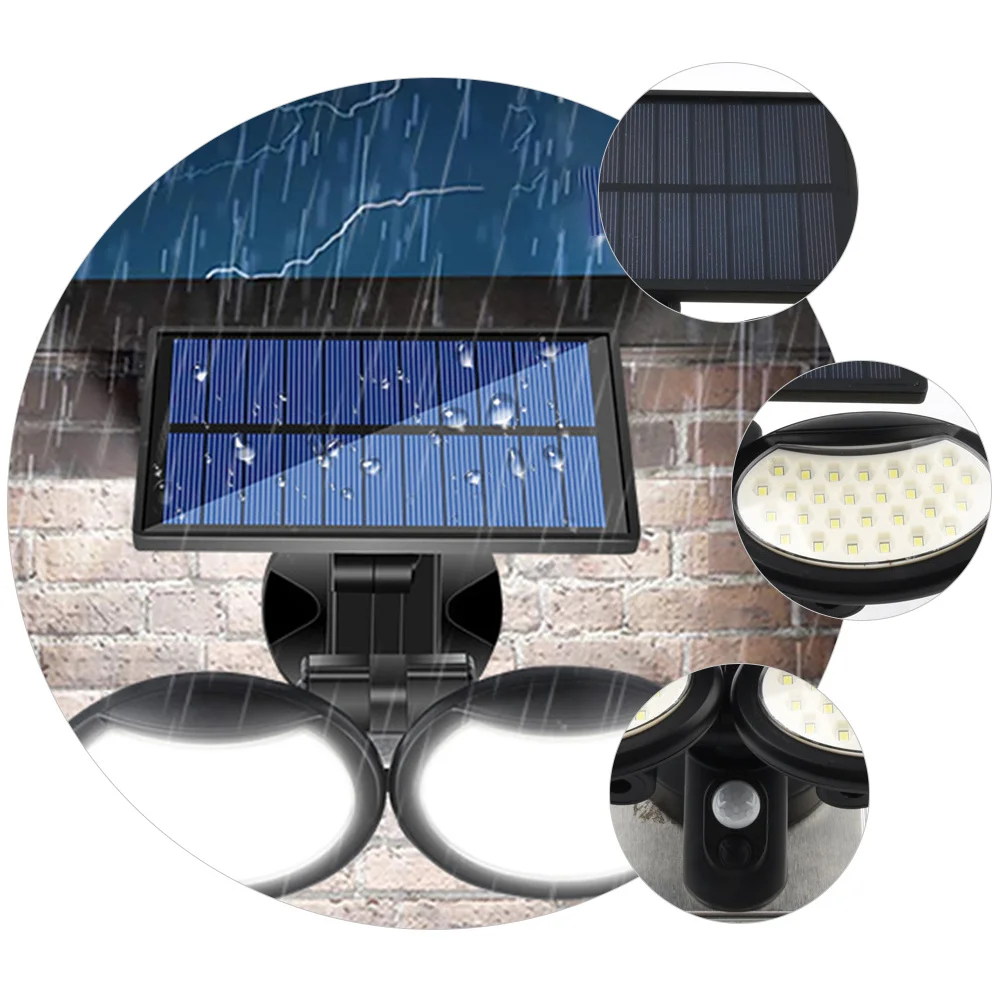 Solar Light Dual Headed Adjustable Modes Waterproof Outdoor Wall Lights Garden Pool Garage Solar Sensor Garden Lamp
Solar Light Dual Headed Adjustable Modes Waterproof Outdoor Wall Lights Garden Pool Garage Solar Sensor Garden Lamp