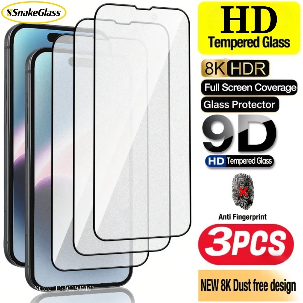 3Pack HD Screen Protector for IPhone 15/16 Pro Max/17 Pro Max/14/13 Pro/12 13 9H Tempered Glass,Anti-Glare,Fingerprint-Resistant
3Pack HD Screen Protector for IPhone 15/16 Pro Max/17 Pro Max/14/13 Pro/12 13 9H Tempered Glass,Anti-Glare,Fingerprint-Resistant