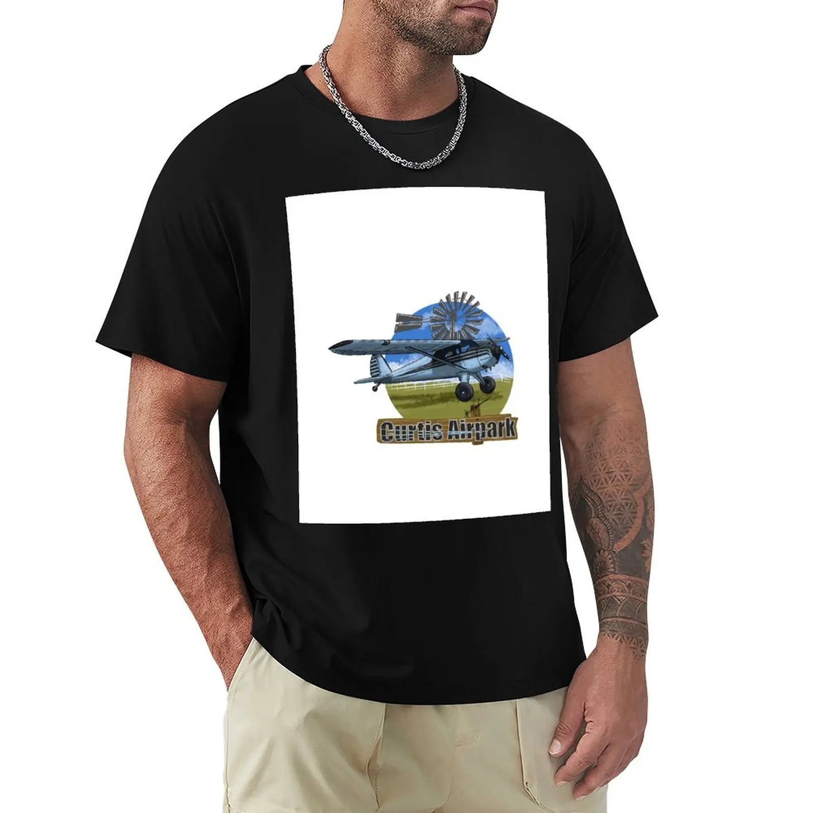 Curtis Airpark Luscombe Scooter T-Shirt Fashion Graphic Tee for Men
Curtis Airpark Luscombe Scooter T-Shirt Fashion Graphic Tee for Men
