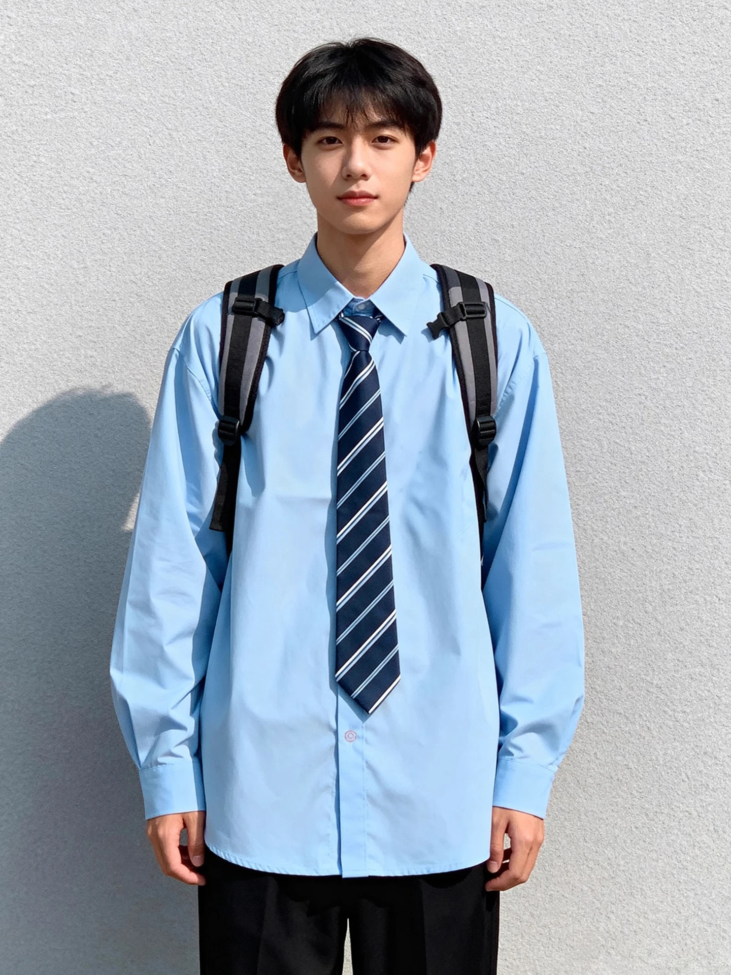 Light Blue Long Sleeve Men's Shirt Standard Fit Youth Fashion College Style Base Layer Trendy Autumn Winter New Arrival
Light Blue Long Sleeve Men's Shirt Standard Fit Youth Fashion College Style Base Layer Trendy Autumn Winter New Arrival