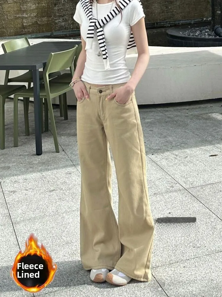 Ретро Sle Fce Lined Высокая талия Широкие джинсы Женские осенне-зимние модные уличные джинсовые брюки прямого кроя
Ретро Sle Fce Lined Высокая талия Широкие джинсы Женские осенне-зимние модные уличные джинсовые брюки прямого кроя