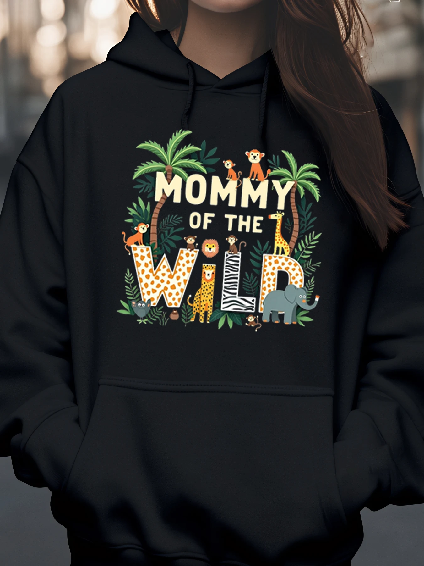 Толстовка с принтом диких животных «Мама диких» на день матери, повседневная одежда, женская одежда
Толстовка с принтом диких животных «Мама диких» на день матери, повседневная одежда, женская одежда