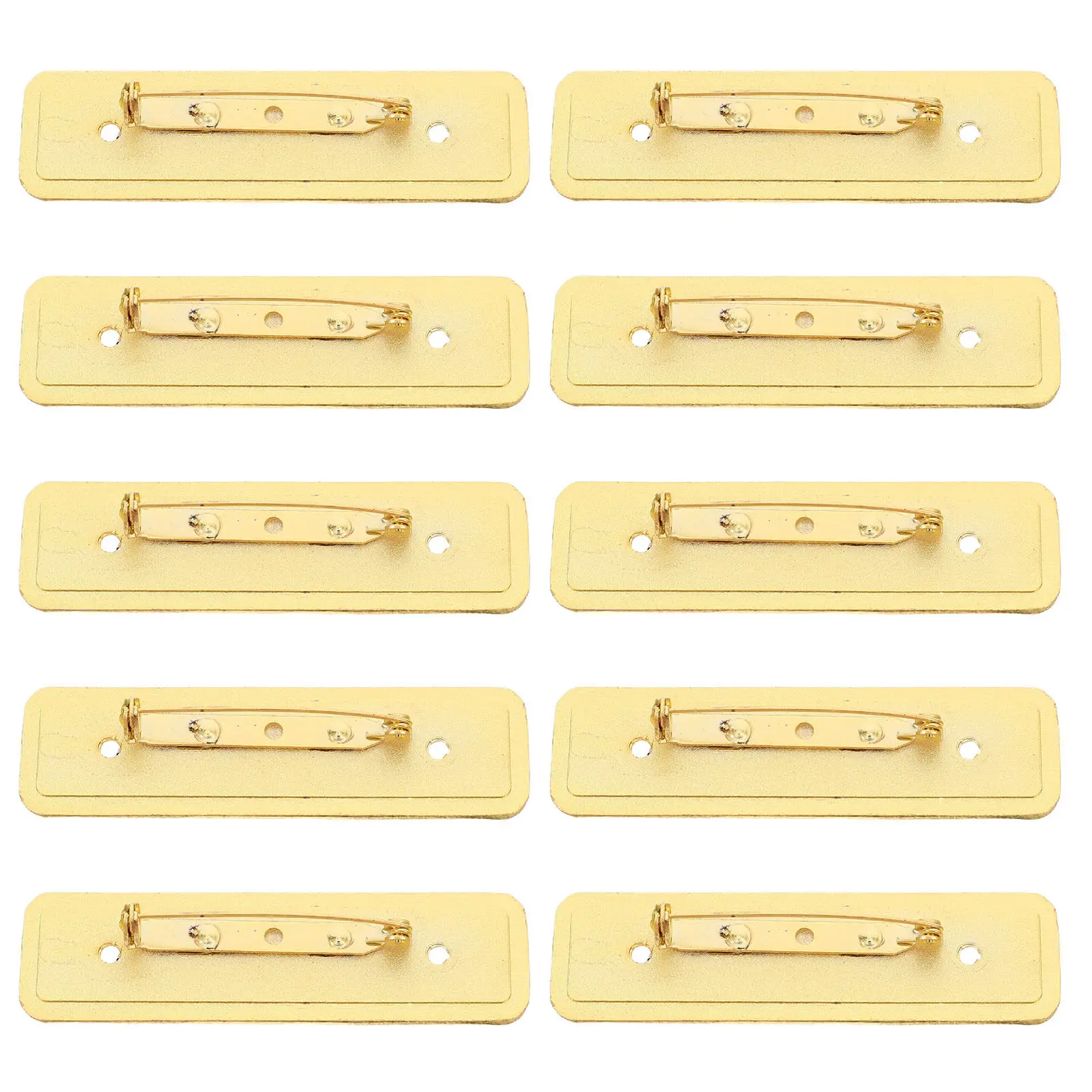 10Pcs Name Tags Gold Metal Name Badge Pins Office Employee Reusable Blank Id Locking Pin Backs Work Business Team Member
10Pcs Name Tags Gold Metal Name Badge Pins Office Employee Reusable Blank Id Locking Pin Backs Work Business Team Member