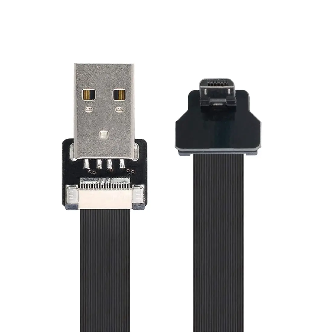 Micro USB FPC FPV cable USB 2.0 Male to Micro USB 5Pin Male Data Flat Slim FPC Cable 90 Degree angle for FPV & Disk & Phone
Micro USB FPC FPV cable USB 2.0 Male to Micro USB 5Pin Male Data Flat Slim FPC Cable 90 Degree angle for FPV & Disk & Phone