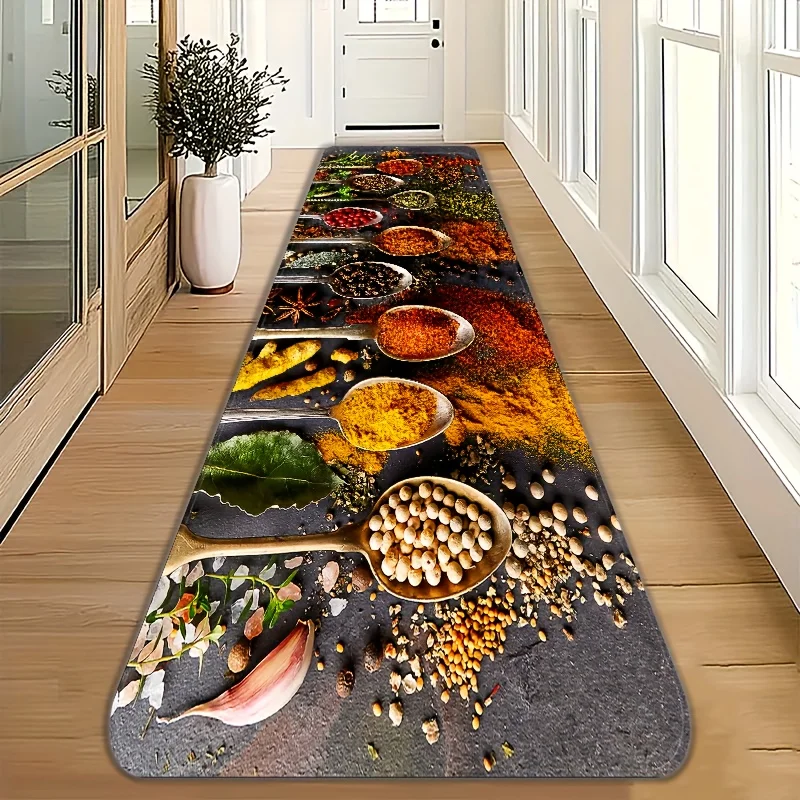 VIKAMA Creative Food Style Long Carpet Kitchen Hallway Dining Room Decorative Floor Mat Machine Washable Doormat
VIKAMA Creative Food Style Long Carpet Kitchen Hallway Dining Room Decorative Floor Mat Machine Washable Doormat