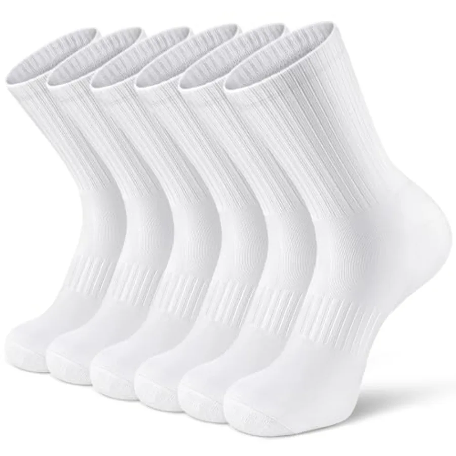 Airacker Athletic Socks Sport Running Calf Socks Performance Cushioned Breathable Crew Socks for Men Women 6 Pairs
Airacker Athletic Socks Sport Running Calf Socks Performance Cushioned Breathable Crew Socks for Men Women 6 Pairs