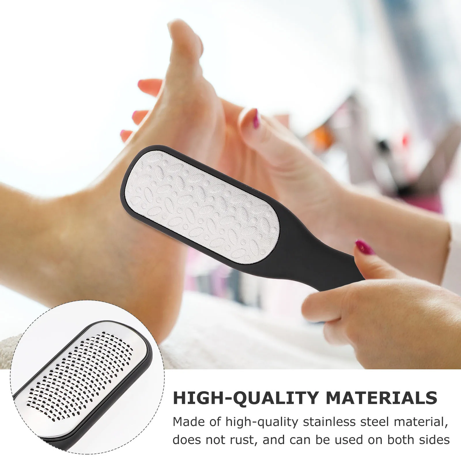 2pcs Double Sided Stainless Steel Scraper For Callus Removal Care Tool Pedicure File Foot Planer Foot Scrubber
2pcs Double Sided Stainless Steel Scraper For Callus Removal Care Tool Pedicure File Foot Planer Foot Scrubber