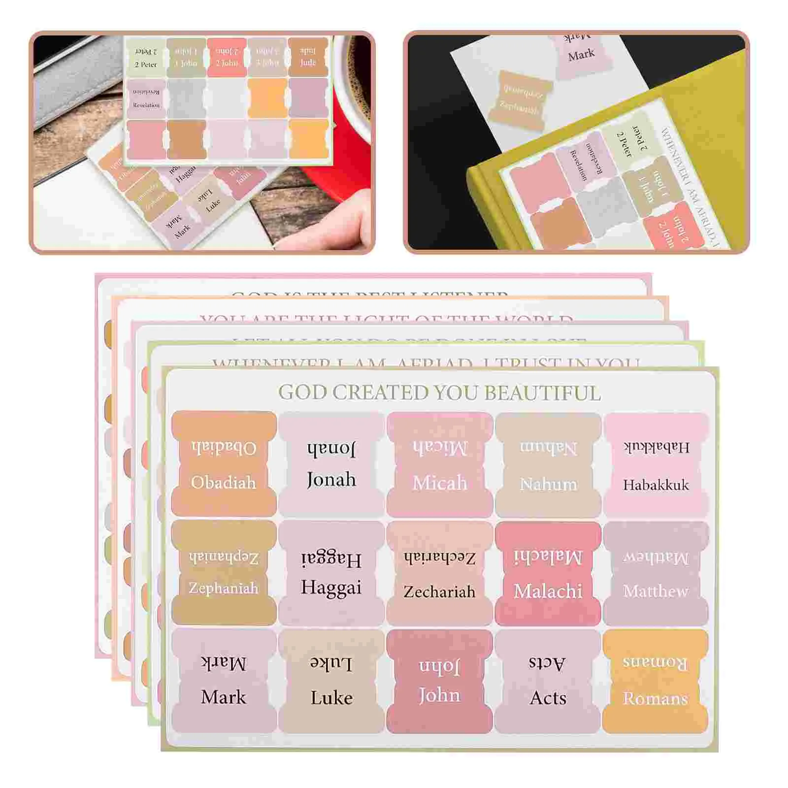 5 Sheets Bible Index Tags Tabs for Sturdy Labels Dividers Sticker Coated Paper Book Study Men and Women
5 Sheets Bible Index Tags Tabs for Sturdy Labels Dividers Sticker Coated Paper Book Study Men and Women