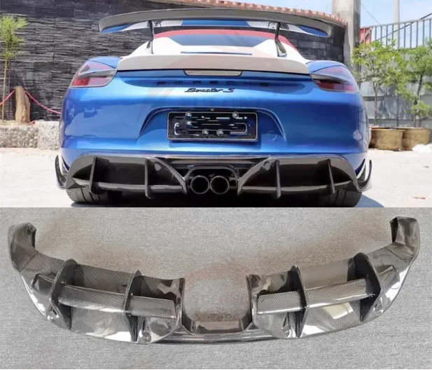 For Porsche 981 Cayman Boxster 2012 2013 2014 2015 Real Carbon Fiber Rear Bumper Trunk Diffuser Spoiler Cover
For Porsche 981 Cayman Boxster 2012 2013 2014 2015 Real Carbon Fiber Rear Bumper Trunk Diffuser Spoiler Cover