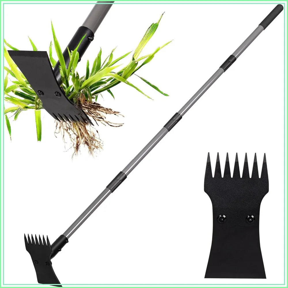 64" Long Handle Weed Puller Tool, 2-in-1 Manual Weeder with Rake & Hoe, Heavy Duty Uprooting Tool for Lawn Garden Patio
64" Long Handle Weed Puller Tool, 2-in-1 Manual Weeder with Rake & Hoe, Heavy Duty Uprooting Tool for Lawn Garden Patio