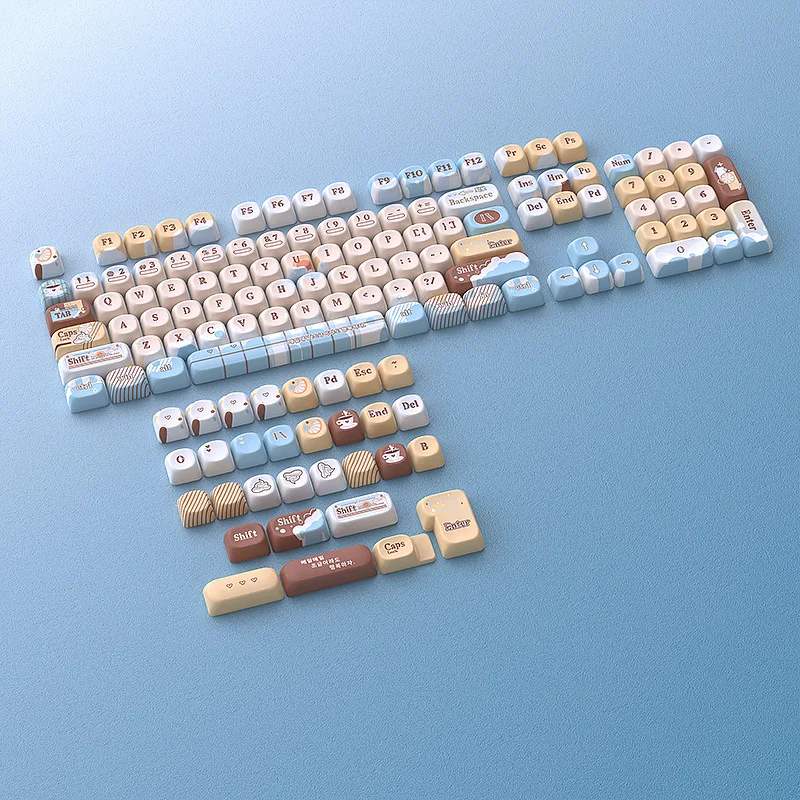 Summer beach keycap MOA sublimation 131 key position small full set of mechanical keyboard customization
Summer beach keycap MOA sublimation 131 key position small full set of mechanical keyboard customization