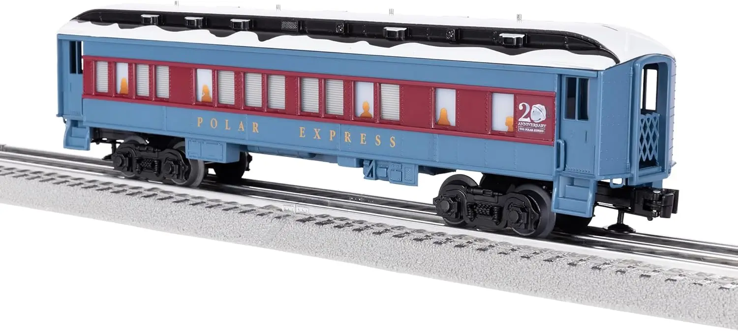 The Polar Express 20th Anniversary O Gauge Model Train Coach Car with White Roof
The Polar Express 20th Anniversary O Gauge Model Train Coach Car with White Roof