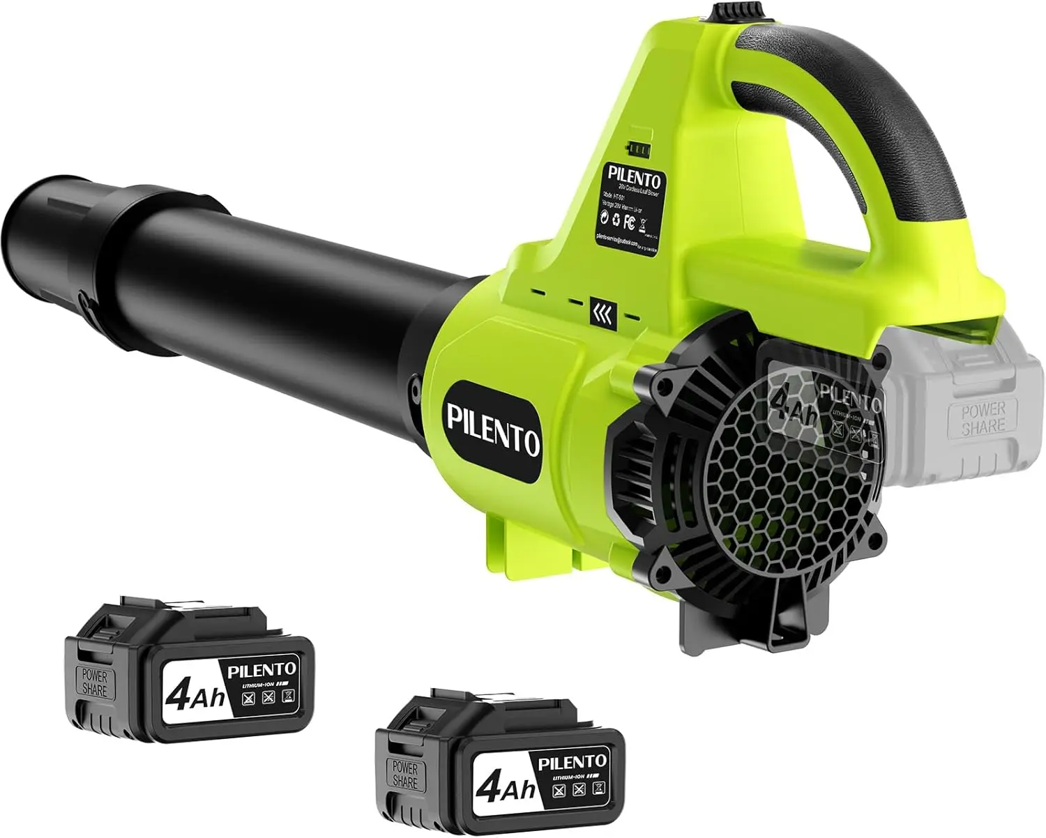 Cordless Leaf Blower with 2 Batteries, Fast Charger, 650CFM 280MPH, 3 Speeds for Lawn Care and Cleaning
Cordless Leaf Blower with 2 Batteries, Fast Charger, 650CFM 280MPH, 3 Speeds for Lawn Care and Cleaning
