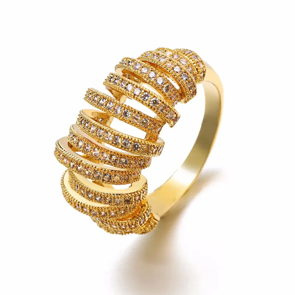 VANAXIN Fashion Rings for Women Rose Gold Plated Zircon Engagement Party Bijoux Ring Gold Color Hoops Trendy Jewelry
VANAXIN Fashion Rings for Women Rose Gold Plated Zircon Engagement Party Bijoux Ring Gold Color Hoops Trendy Jewelry