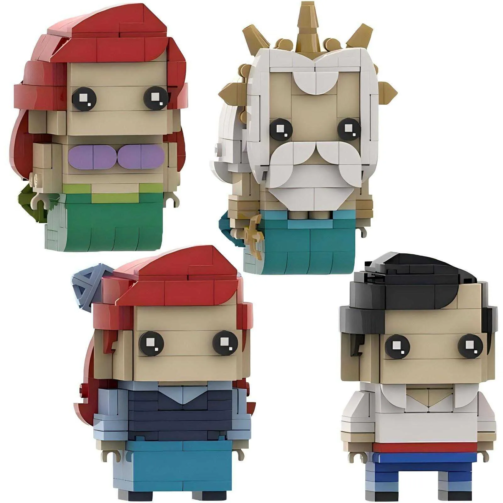 MOC Underwater World Cartoon Character Little Mermaid Square Head Building Block Model Kids Educational Building Blocks Toys Bir
MOC Underwater World Cartoon Character Little Mermaid Square Head Building Block Model Kids Educational Building Blocks Toys Bir