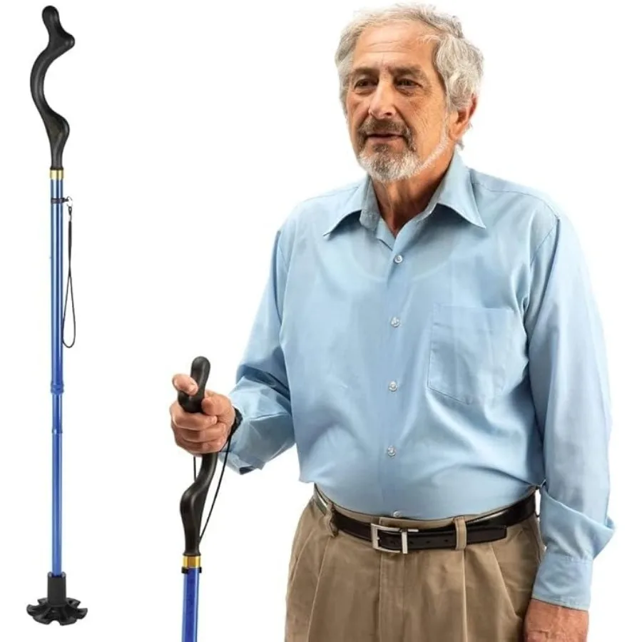 Walking Cane for Men and Women - Special Balancing Stick With 10 Adjustable Heights - Self Standing, Folding, Portable, Collapsible, and Comfortable,Blue
Walking Cane for Men and Women - Special Balancing Stick With 10 Adjustable Heights - Self Standing, Folding, Portable, Collapsible, and Comfortable,Blue