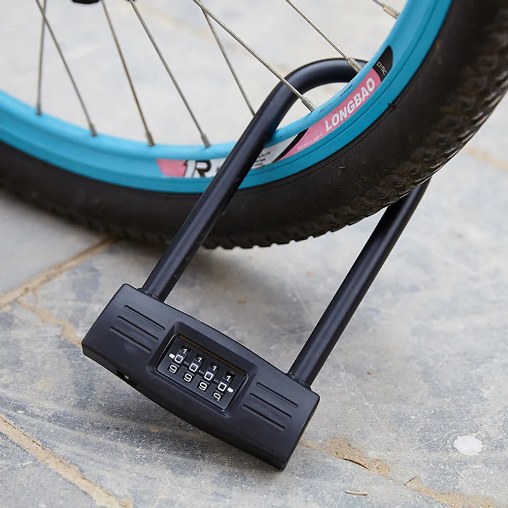 4-Digit Resettable Zinc Alloy U-Shaped Bike Lock Password Security Lock for Bicycle Motorcycle Scooter Skateboard Gate Fence
4-Digit Resettable Zinc Alloy U-Shaped Bike Lock Password Security Lock for Bicycle Motorcycle Scooter Skateboard Gate Fence