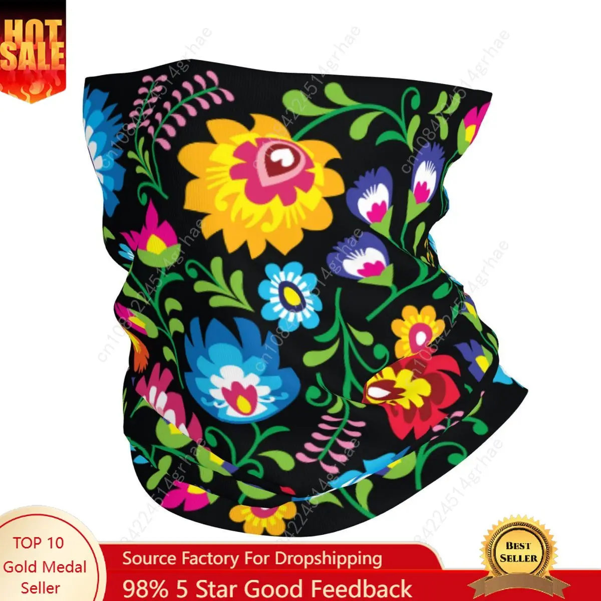 Custom Colourful Flowers Polish Floral Pattern Bandana Neck Gaiter Windproof Face Scarf Cover Women Men Headwear Tube Balaclava
Custom Colourful Flowers Polish Floral Pattern Bandana Neck Gaiter Windproof Face Scarf Cover Women Men Headwear Tube Balaclava