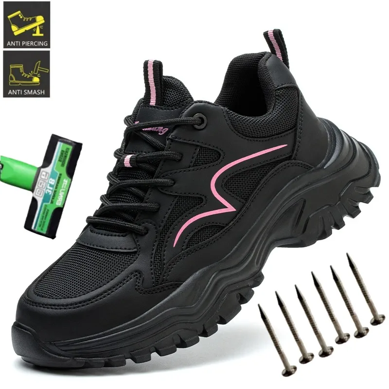 Anti-drop Protective Shoes For Men Work Sneakers Work Boots Safety Shoes Fashion Anti-smash Anti-puncture Indestructible Shoes
Anti-drop Protective Shoes For Men Work Sneakers Work Boots Safety Shoes Fashion Anti-smash Anti-puncture Indestructible Shoes