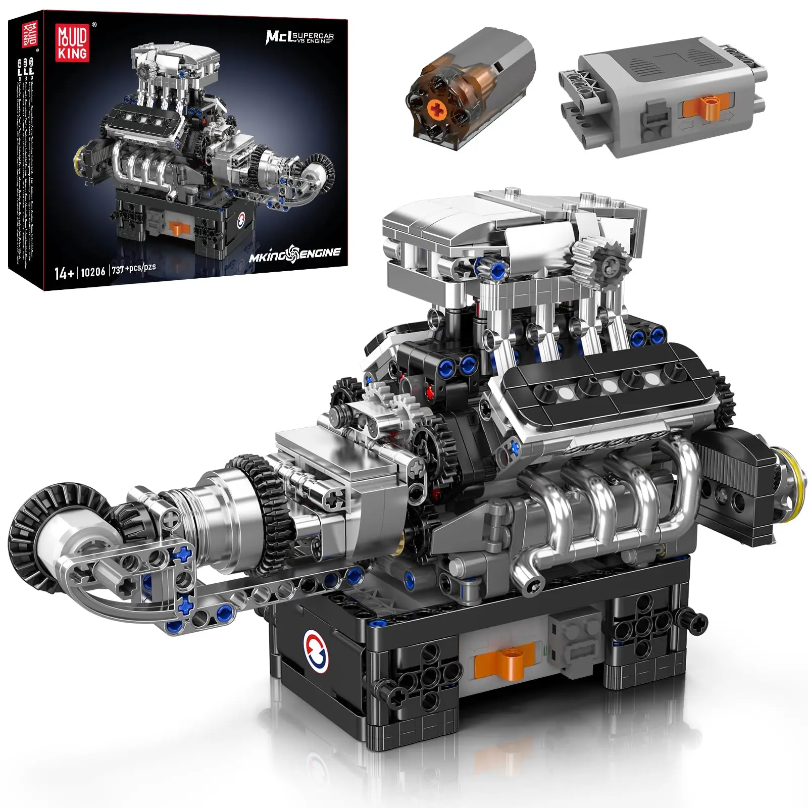 V8 Combustion Engine Model Kit That Runs, Build Your Own MOC V8 Engine Model Toy, 8-Cylinder Petrol Car Engine Replica Model
V8 Combustion Engine Model Kit That Runs, Build Your Own MOC V8 Engine Model Toy, 8-Cylinder Petrol Car Engine Replica Model