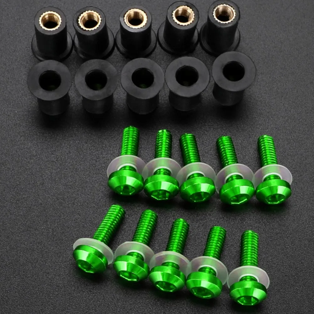 10pcs Windshield Nuts Windscreen Fairing Screw Bolts FOR KAWASAKI ER5 ER6F ER6N EX250E EX250F EX500R GTR1400 H2R KLE500 KLE650
10pcs Windshield Nuts Windscreen Fairing Screw Bolts FOR KAWASAKI ER5 ER6F ER6N EX250E EX250F EX500R GTR1400 H2R KLE500 KLE650