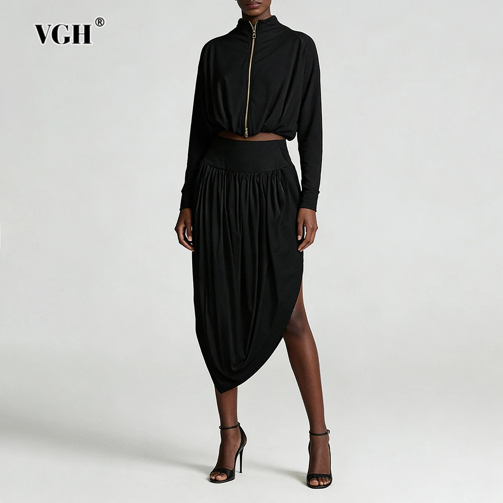 Новинка: Летний шикарный комплект VGH из двух предметов для женщин – свободный топ с воротником-стойкой и длинными рукавами, юбка с высокой талией.
Новинка: Летний шикарный комплект VGH из двух предметов для женщин – свободный топ с воротником-стойкой и длинными рукавами, юбка с высокой талией.