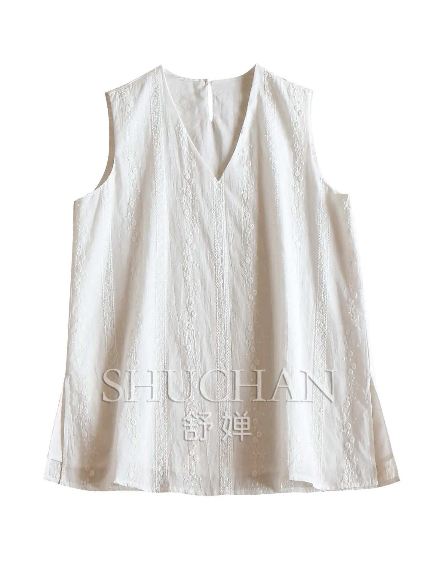 100 Cotton Heavy Industry Three-dimensional Embroidery V-Neck Vest Shirt Women's 81L0 Tops Women 2026
100 Cotton Heavy Industry Three-dimensional Embroidery V-Neck Vest Shirt Women's 81L0 Tops Women 2026
