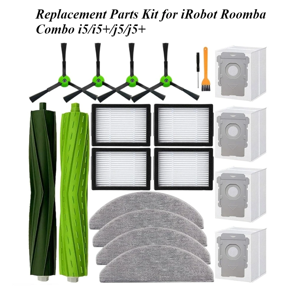 Replacement Parts Kit for iRobot Roomba Combo i5/i5+/j5/j5+ - Includes Side Brushes, Filters, Cleaning Tools
Replacement Parts Kit for iRobot Roomba Combo i5/i5+/j5/j5+ - Includes Side Brushes, Filters, Cleaning Tools