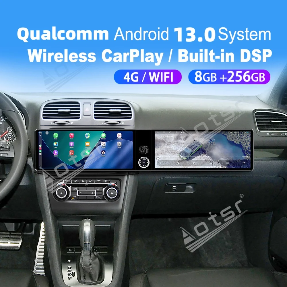 Dual 12.3“ Screen Qualcomm Carplay Android Car Multimedia Automotive For Volkswagen Golf Mk6 2007~2012 GPS Car Radio Head Unit
Dual 12.3“ Screen Qualcomm Carplay Android Car Multimedia Automotive For Volkswagen Golf Mk6 2007~2012 GPS Car Radio Head Unit