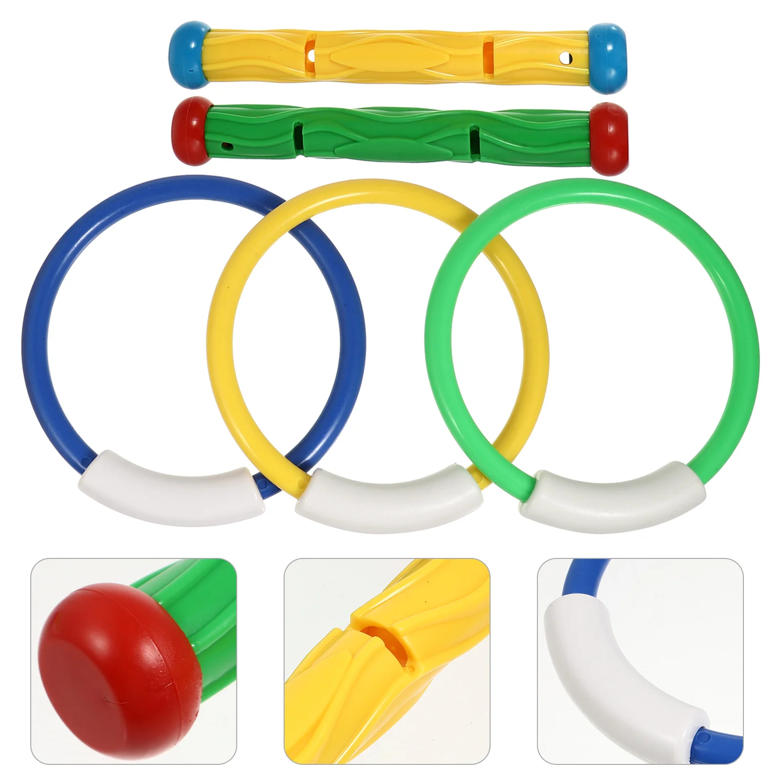 5 PCS Colorful Diving Sticks Pool Sink Diving Ring Toys Swimming Pool Toys for Kids Diving (Random Number and Color)
5 PCS Colorful Diving Sticks Pool Sink Diving Ring Toys Swimming Pool Toys for Kids Diving (Random Number and Color)