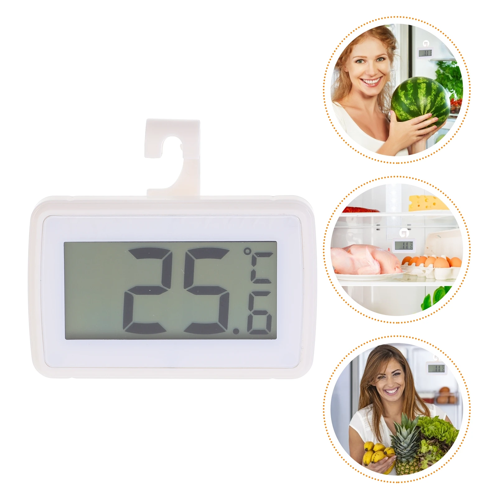 1pc Digital Fridge Thermometer Waterproof Precision Refrigerator Thermometer Large Display Easy Storage Space Saving
1pc Digital Fridge Thermometer Waterproof Precision Refrigerator Thermometer Large Display Easy Storage Space Saving