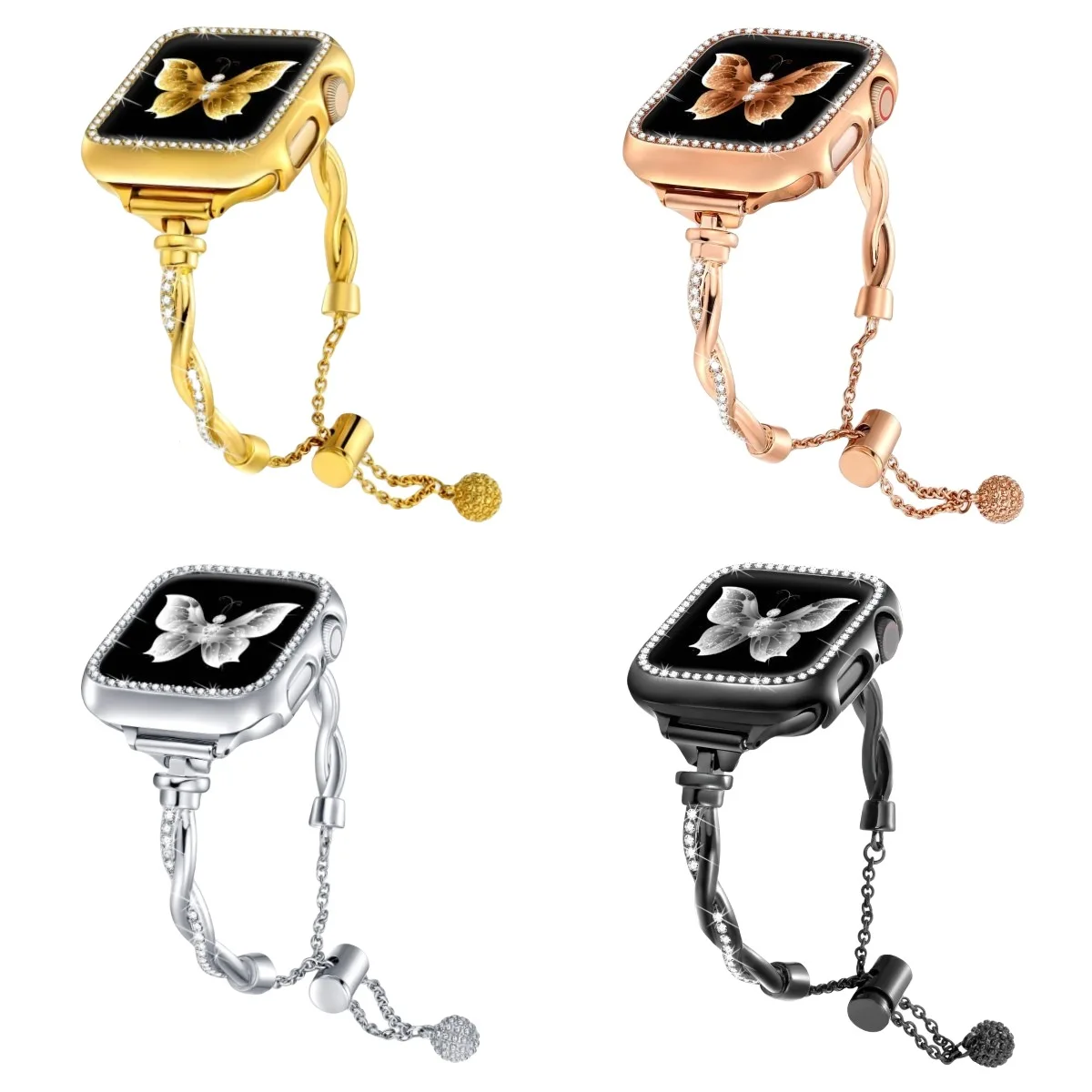 Luxury Metal Strap For Apple Watch S10 9 8 7Elegant Women Stainless Steel Bracelet Watch Band 41 42 46 45 49mm Smart accessories
Luxury Metal Strap For Apple Watch S10 9 8 7Elegant Women Stainless Steel Bracelet Watch Band 41 42 46 45 49mm Smart accessories