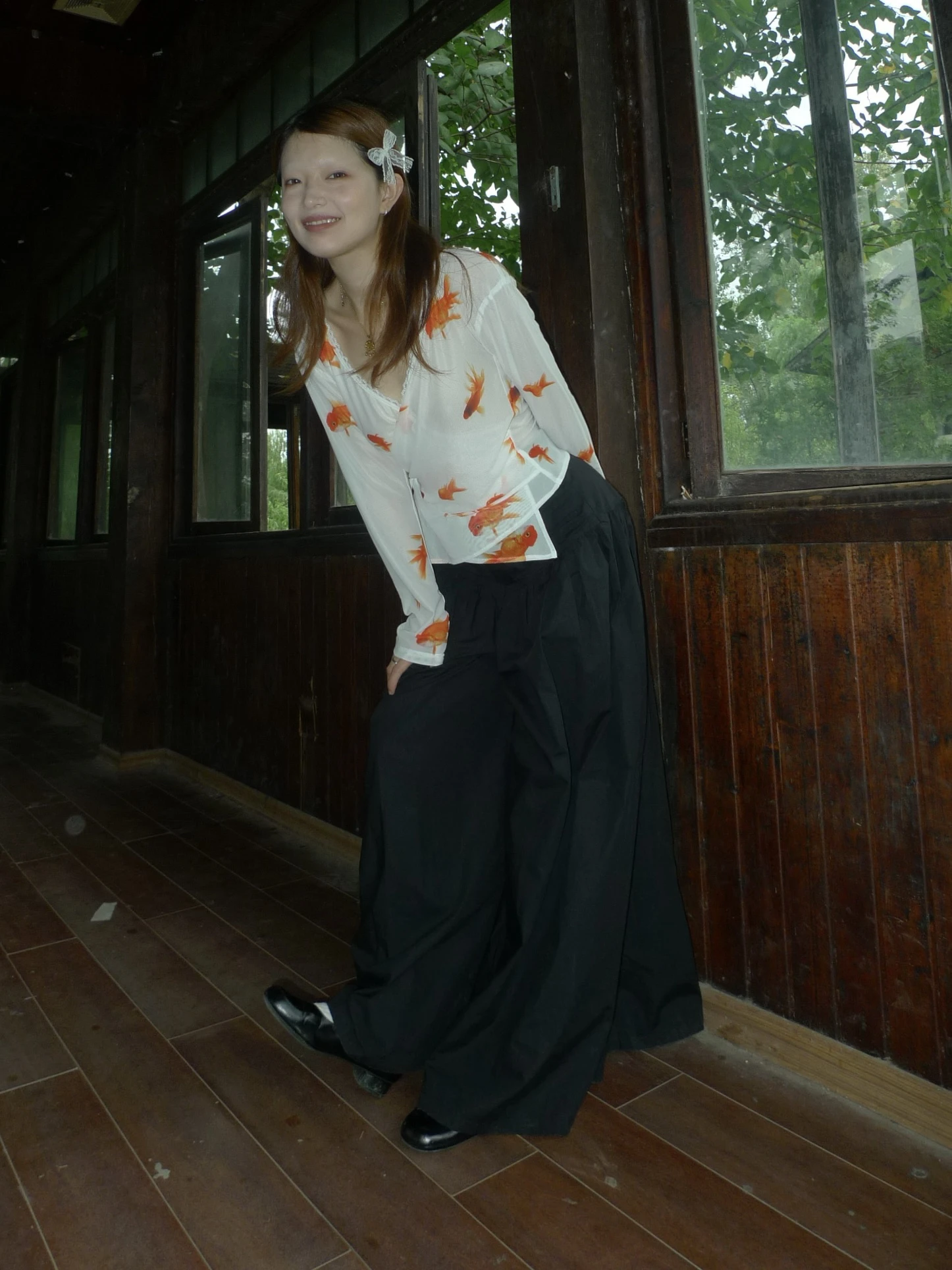 Romantic Goldfi Print Irregular Hem Lace V-Ne Me Base T-irt Cute Sle Long Sve Polyester Fiber Autumn Top for Women
Romantic Goldfi Print Irregular Hem Lace V-Ne Me Base T-irt Cute Sle Long Sve Polyester Fiber Autumn Top for Women