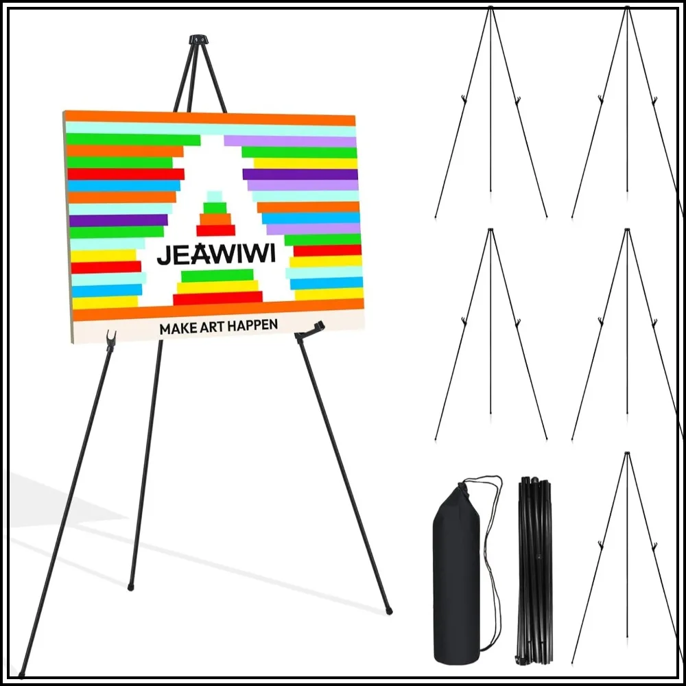 6PCS 66" Adjustable Metal Easel Stands for Wedding, Display, Poster with Bags
6PCS 66" Adjustable Metal Easel Stands for Wedding, Display, Poster with Bags