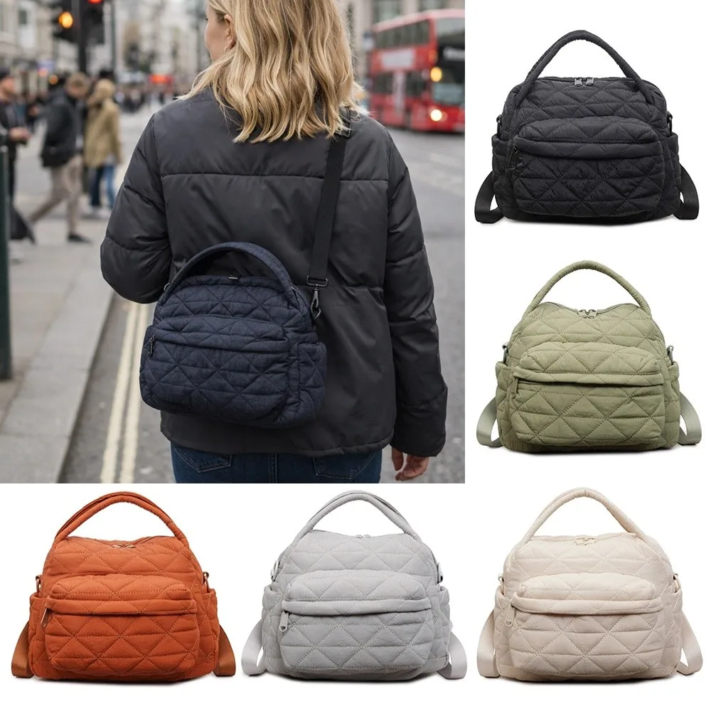 Nylon Quilted Shoulder Bag Lightweight Large Capacity Crossbody Bag with Adjustable Strap Wear-resistant Backpack
Nylon Quilted Shoulder Bag Lightweight Large Capacity Crossbody Bag with Adjustable Strap Wear-resistant Backpack
