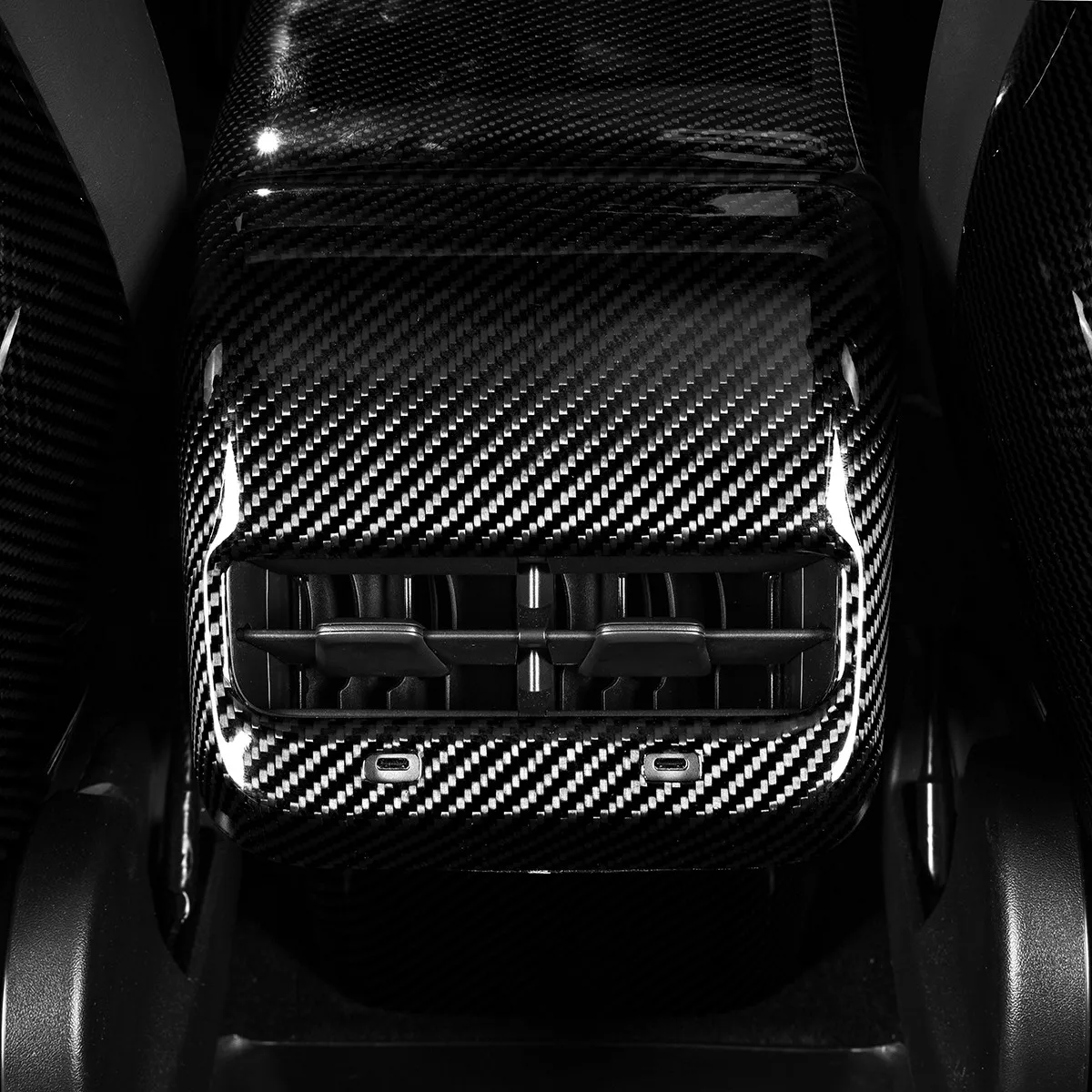 Fit 17-23 TESLA Model 3/Y Carbon Fiber 3K Backseat Vent Cap Black
Fit 17-23 TESLA Model 3/Y Carbon Fiber 3K Backseat Vent Cap Black