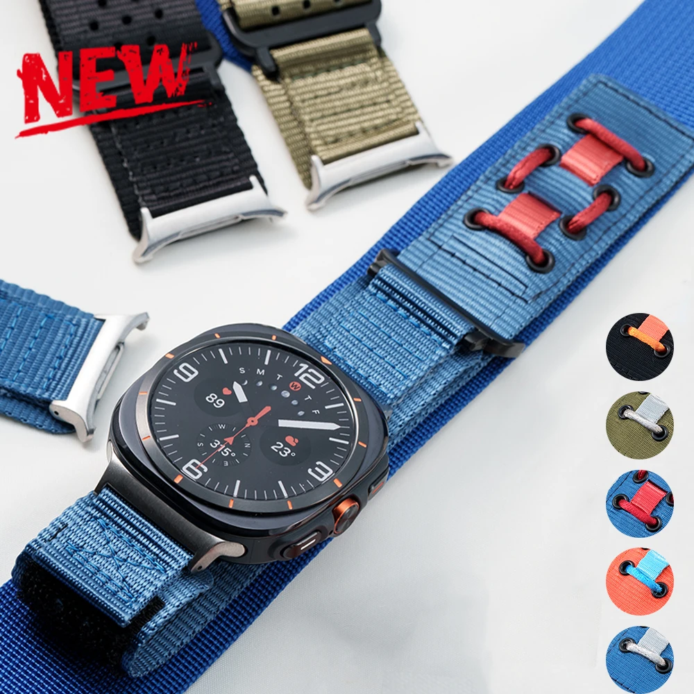 Nylon Travel Loop Strap for Samsung Galaxy Watch 7 Ultra 47mm Men Sport Band for Galaxy 7 47mm ultra NO Gaps Curved End Bracelet
Nylon Travel Loop Strap for Samsung Galaxy Watch 7 Ultra 47mm Men Sport Band for Galaxy 7 47mm ultra NO Gaps Curved End Bracelet