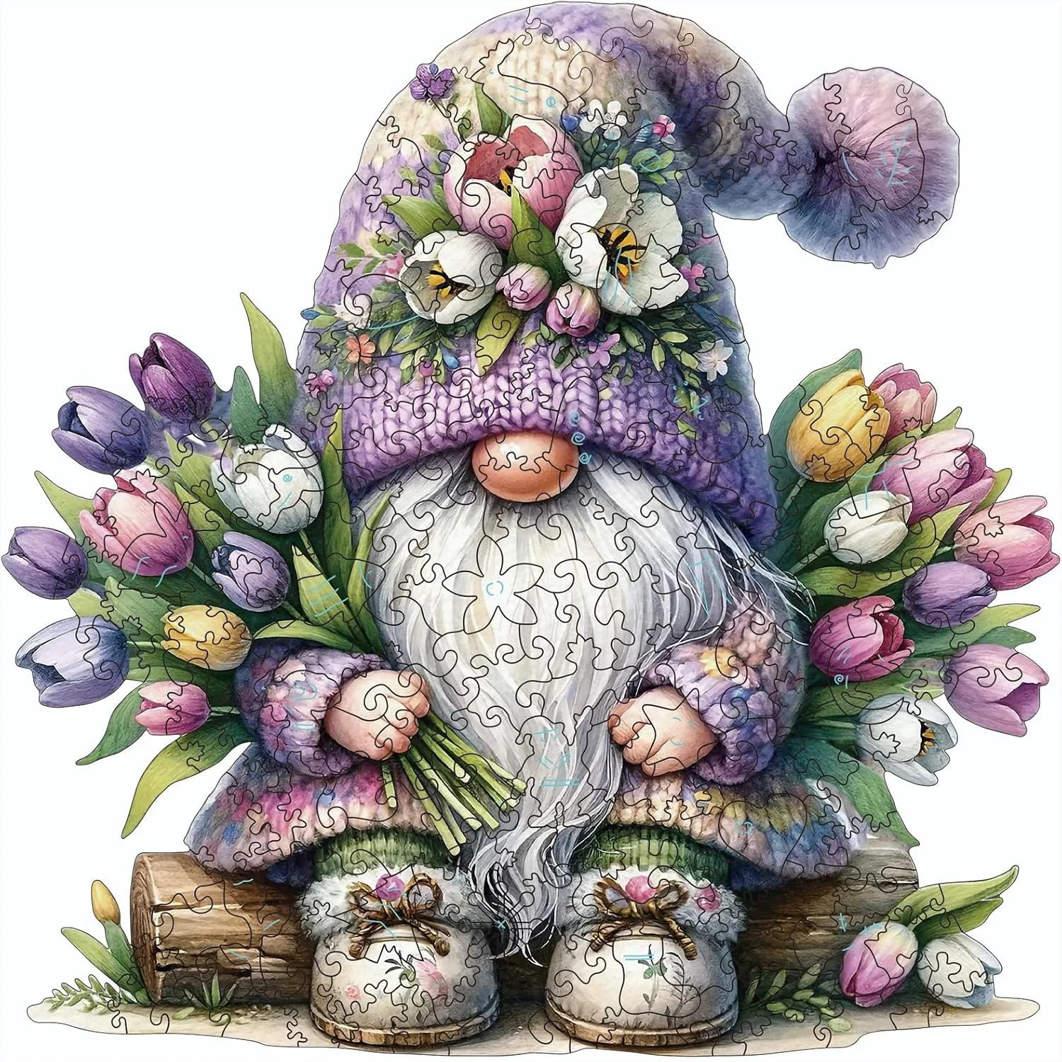 Gnome Wooden Puzzles for Adults, 200pcs Unique Shaped Jigsaw Puzzles, Creative Gift for Family and Friends, Medium Size 10.6'' x
Gnome Wooden Puzzles for Adults, 200pcs Unique Shaped Jigsaw Puzzles, Creative Gift for Family and Friends, Medium Size 10.6'' x