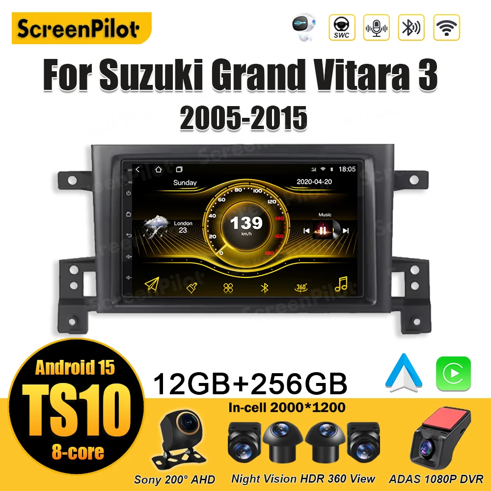 Android 15 для Suzuki Grand Vitara 3 2005 2006 2007 2008-2010 2011-2014 2015 Мультимедийный видеоплеер 2din Автомобильный радиоприемник 8 ядер
Android 15 для Suzuki Grand Vitara 3 2005 2006 2007 2008-2010 2011-2014 2015 Мультимедийный видеоплеер 2din Автомобильный радиоприемник 8 ядер