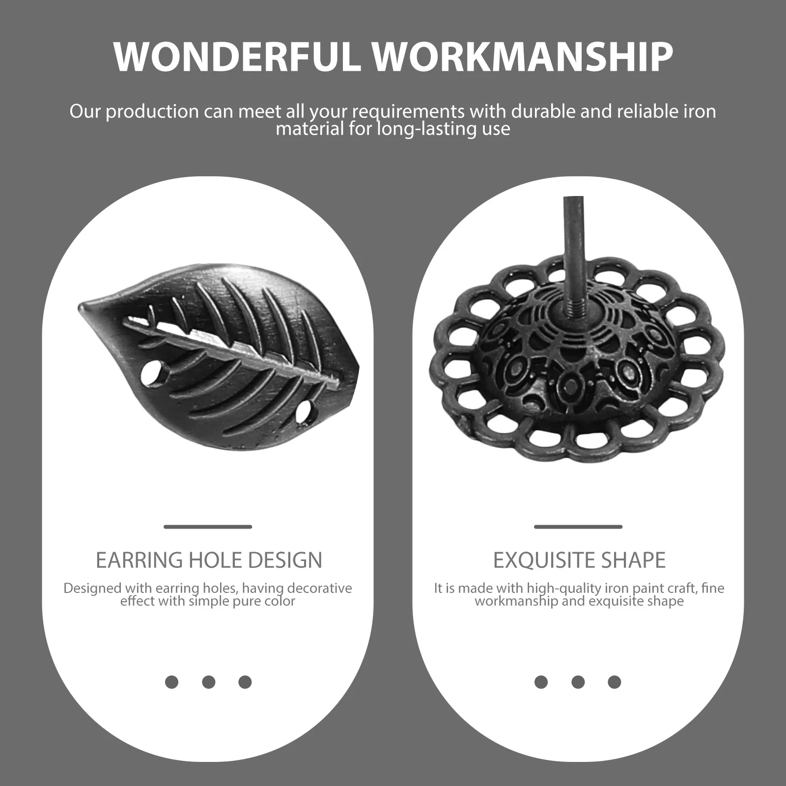 3Pcs Jewelry Stand Iron Earring Display Rack Decorative Holder Stable Base Organizer for Home Desktop Retro Earring Rack
3Pcs Jewelry Stand Iron Earring Display Rack Decorative Holder Stable Base Organizer for Home Desktop Retro Earring Rack