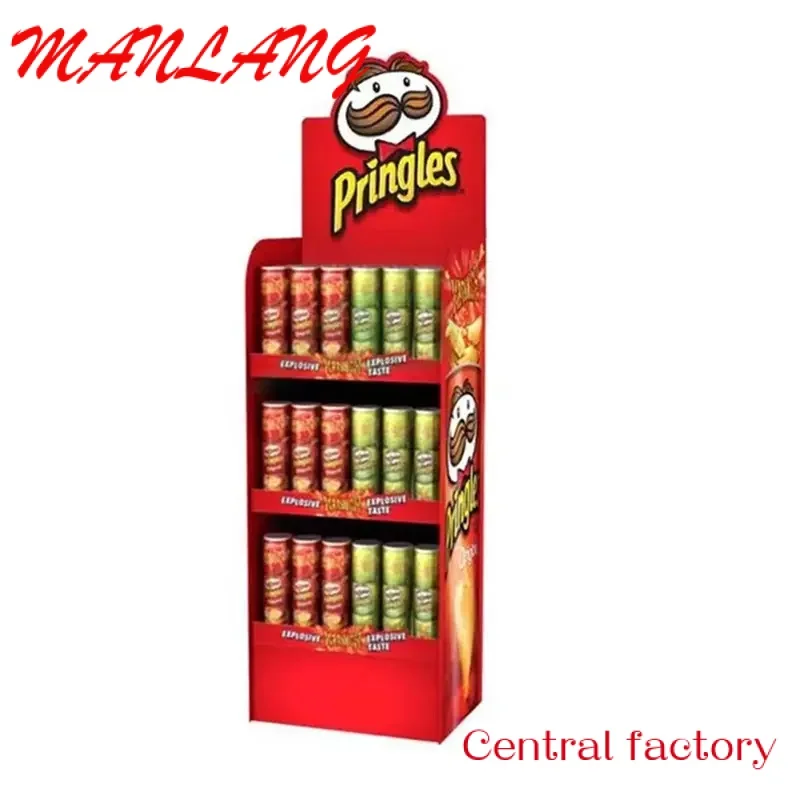 CustomOEM Cardboard Shelf Snacks Display Rack Paper Floor Display Stand for Photo Chips
CustomOEM Cardboard Shelf Snacks Display Rack Paper Floor Display Stand for Photo Chips