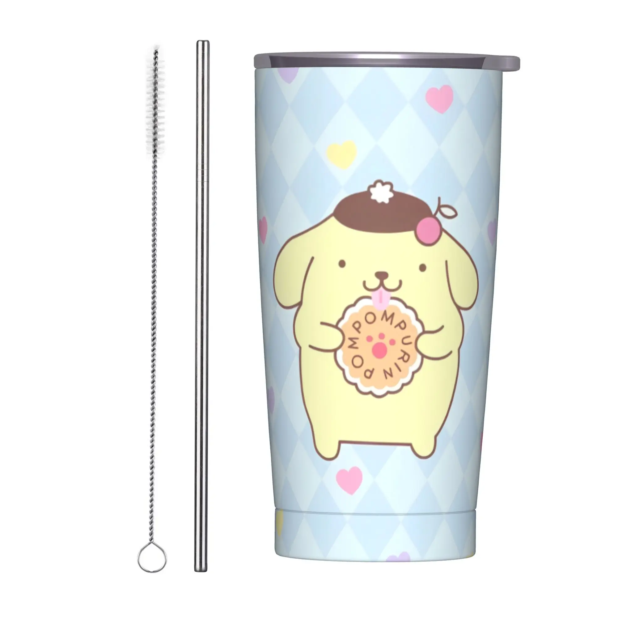 Изолированный стакан Pom Pom Purin с соломинкой и крышкой, вакуумные кофейные кружки Kawaii, чашка для бутылки с двойными стенками, 20 унций
Изолированный стакан Pom Pom Purin с соломинкой и крышкой, вакуумные кофейные кружки Kawaii, чашка для бутылки с двойными стенками, 20 унций