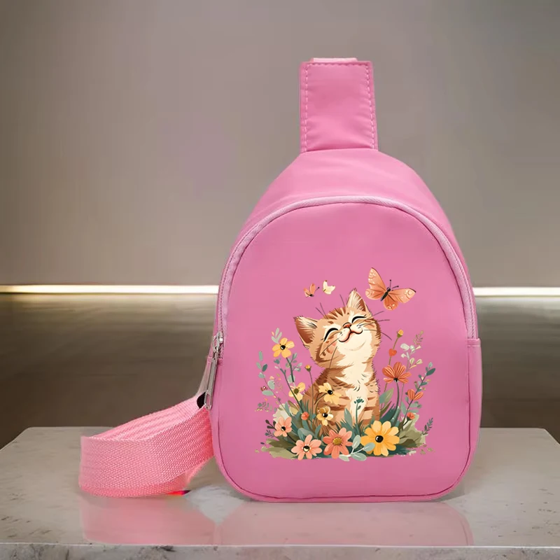 Outdoor Sport Toddler Backpack Girl Travel Chest Pack Cat with Wild Flowers Print Kids Chest Bag Crossbody Bag for Girls
Outdoor Sport Toddler Backpack Girl Travel Chest Pack Cat with Wild Flowers Print Kids Chest Bag Crossbody Bag for Girls