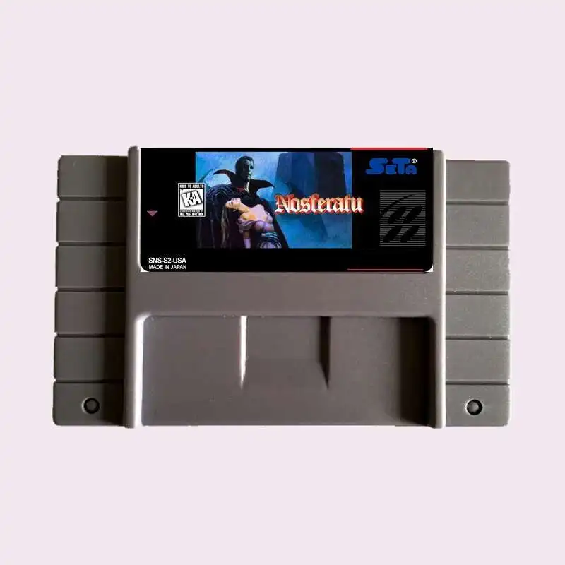 High Quality 16 Bit NOSFERATU NTSC Big Gray Game Card For USA Version Game Player
High Quality 16 Bit NOSFERATU NTSC Big Gray Game Card For USA Version Game Player