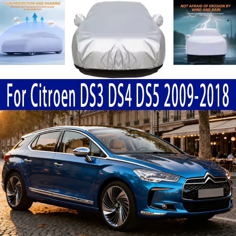 For Citroen DS3 DS4 DS5 Outdoor Protection Full Car Covers Snow Cover Sunshade Waterproof Dustproof Exterior Car accessories
For Citroen DS3 DS4 DS5 Outdoor Protection Full Car Covers Snow Cover Sunshade Waterproof Dustproof Exterior Car accessories