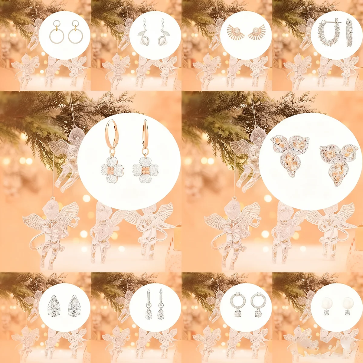 2025 Новые рождественские украшения Рождественский кулон SW Классические серьги женские модные и изысканные
2025 Новые рождественские украшения Рождественский кулон SW Классические серьги женские модные и изысканные