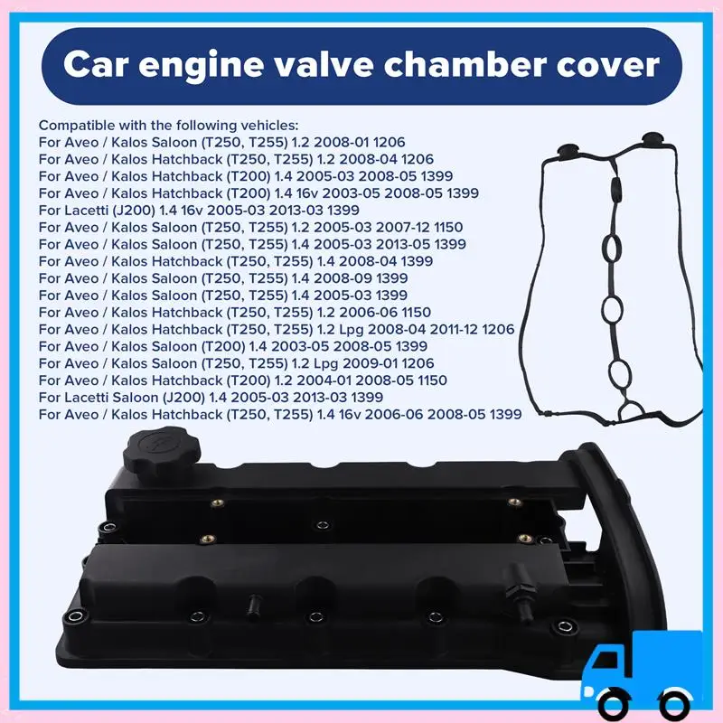 Lasting 25192208 Car Engine Valve Cover For Aveo Kalos 2003-2009 25185117 96469203
Lasting 25192208 Car Engine Valve Cover For Aveo Kalos 2003-2009 25185117 96469203