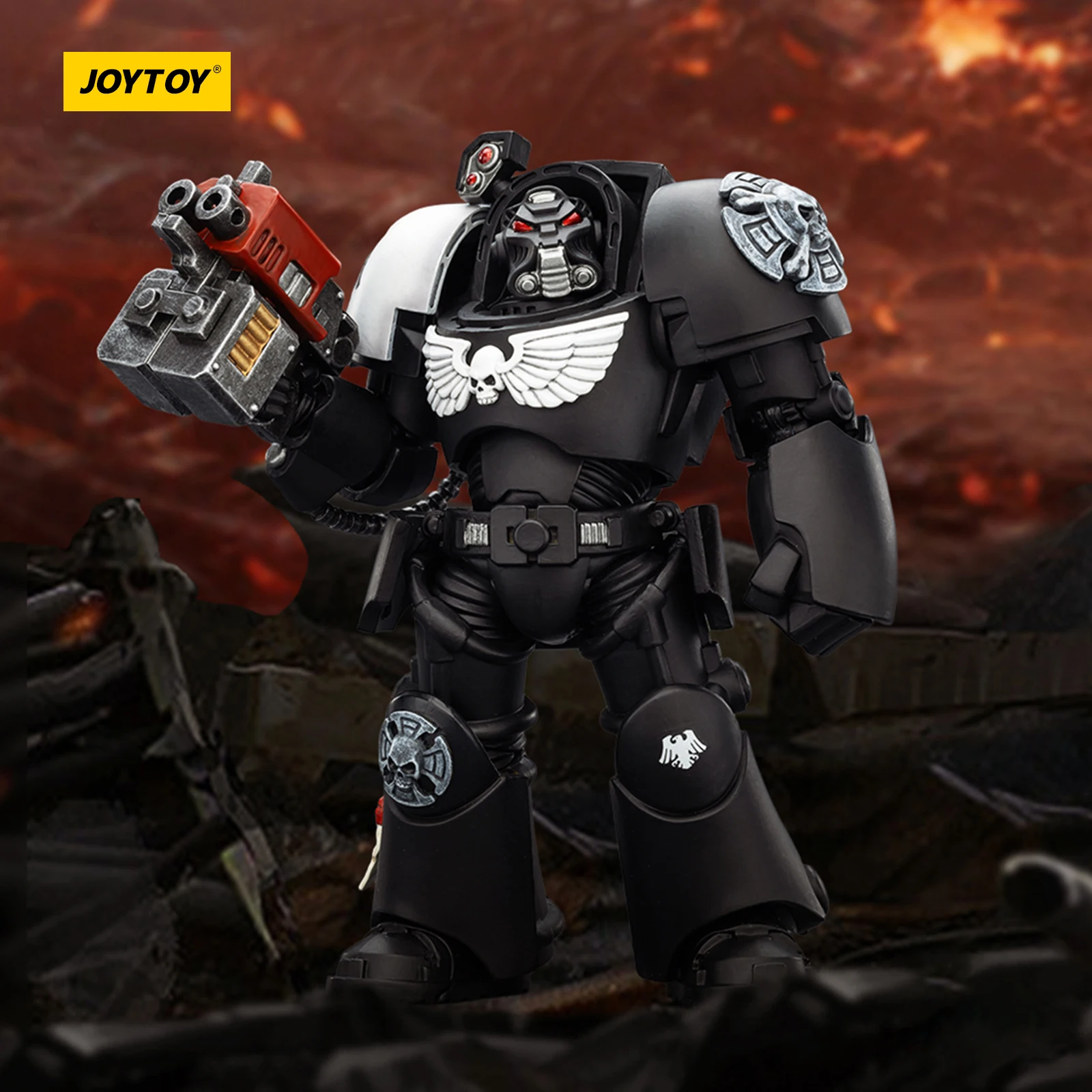 JOYTOY Warhammer 40k Corvin Raven Guard Terminator Space Marine Action Figure JT03257 Fully Articulated 1/18 Collectible Model Toy
JOYTOY Warhammer 40k Corvin Raven Guard Terminator Space Marine Action Figure JT03257 Fully Articulated 1/18 Collectible Model Toy