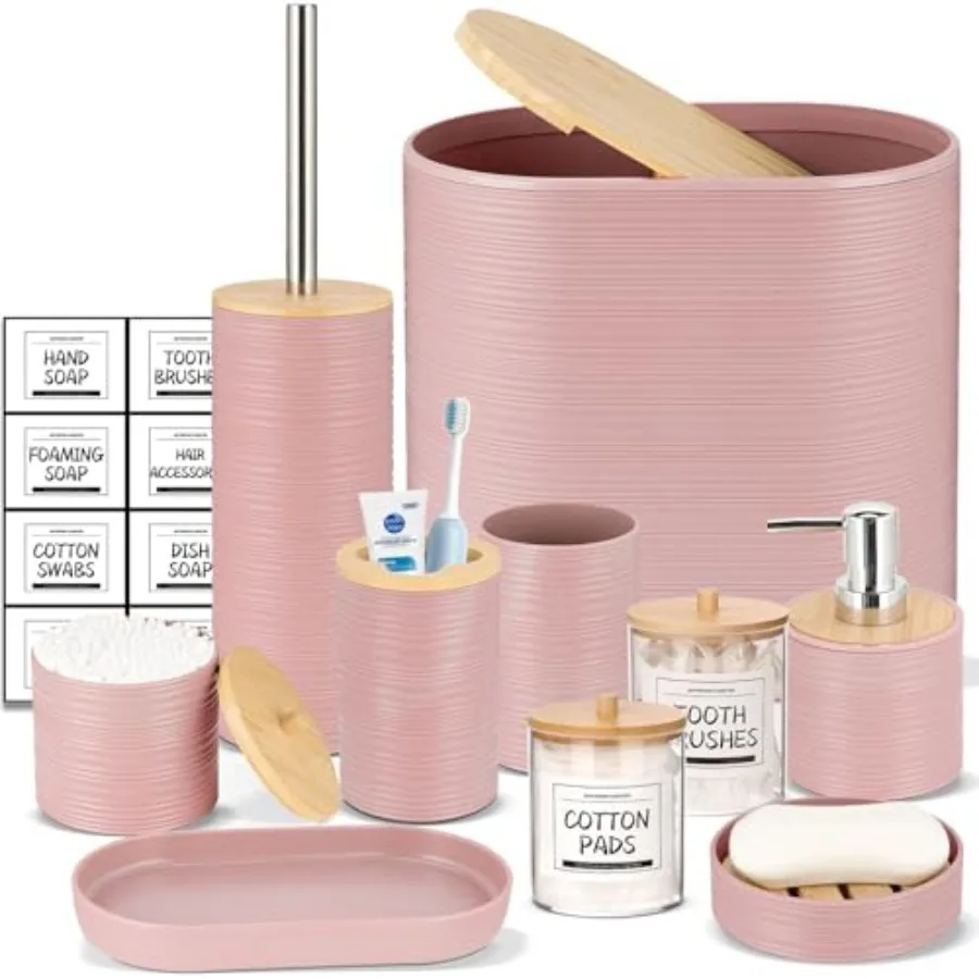 Accessory - Accessories with Trash CanSoap Dispenser Soap Dish Toothbrush Holder Toothbrush Cup Toilet Brush Holder Qtip Holder
Accessory - Accessories with Trash CanSoap Dispenser Soap Dish Toothbrush Holder Toothbrush Cup Toilet Brush Holder Qtip Holder