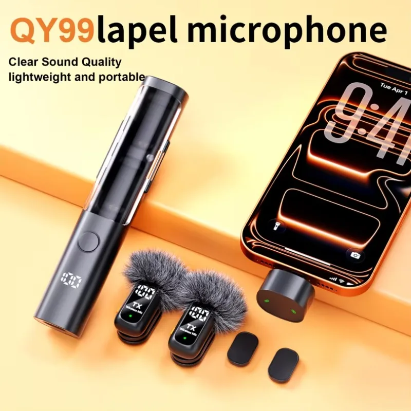 Mini Wireless Lavalier Microphone Type-C Noise Cancellation for Video Recording Phone Interview Pod Portable Mic with Noise Redu
Mini Wireless Lavalier Microphone Type-C Noise Cancellation for Video Recording Phone Interview Pod Portable Mic with Noise Redu